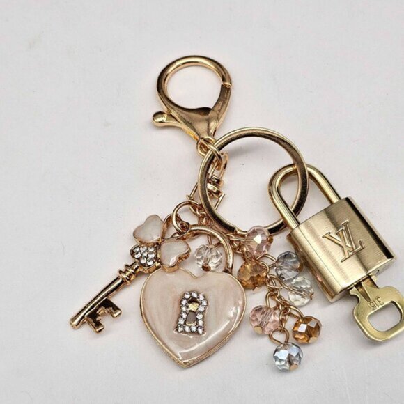 Authentic Louis Vuitton Lock & Key with unbranded Bagcharm, Keycharm, Keychain - Picture 3 of 7